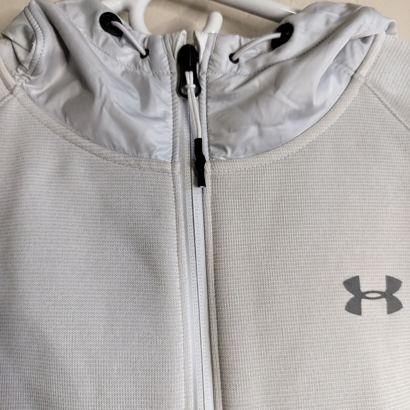 Under Armour Coldgear Storm Gray Full-Zip Hoodie - Picture 8 of 15